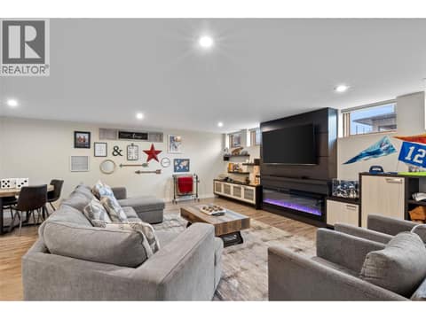 Especially large family room TV area at 229 Holloway Drive, Tobiano, Kamloops