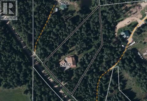 Lot lines are approximate at 2480 Golden Donald Upper Road, West & North Highway 1, Golden