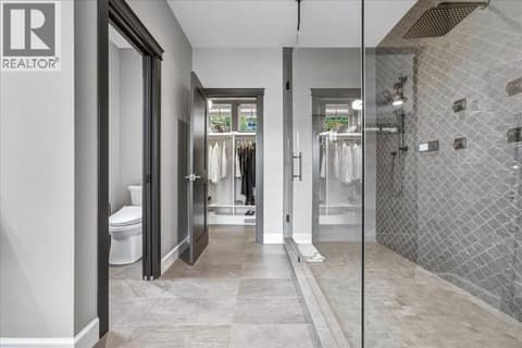 Double shower with body jets at 2328 Arthur Court, McKinley Landing, Kelowna