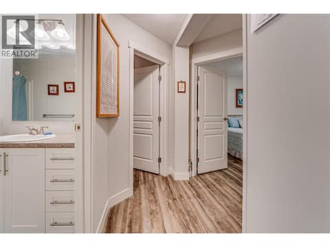 Main bathroom left and 2 bedrooms at 1600 43 Avenue Unit# 25, Harwood, Vernon