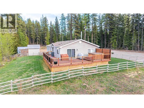 Fenced Yard at 650 Bluenose Road, Lavington, Vernon