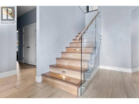 Showcase stairway at 529 Whitecourt Place, Foothills, Vernon