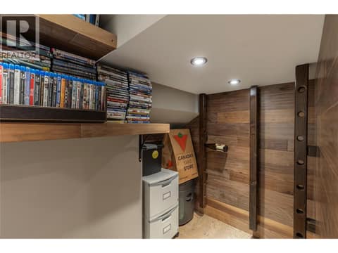 Under stairs wine rack at 529 Whitecourt Place, Foothills, Vernon