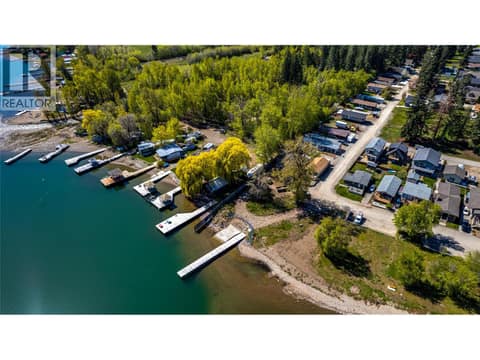 Boat launch view from the sky at 536 Loon Avenue, Okanagan North, Vernon