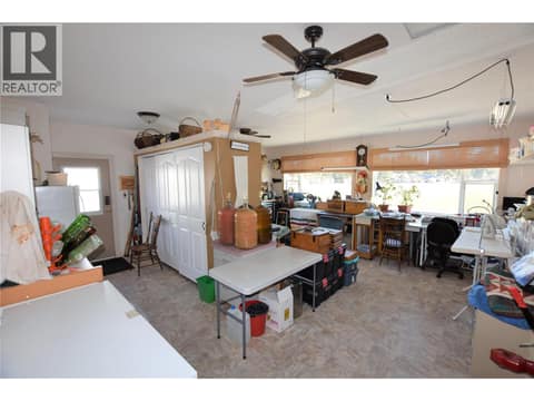 Family room (was once a double car garage) at 536 Loon Avenue, Okanagan North, Vernon