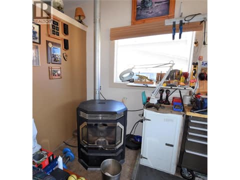 Pellet stove at 536 Loon Avenue, Okanagan North, Vernon