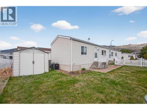 Back Yard and Shed at 6688 Tronson Road Unit# 29, Okanagan Landing, Vernon