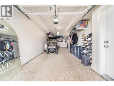 Man-Cave, double length garage at 333 Longspoon Drive Unit# 26, Predator Ridge, Vernon