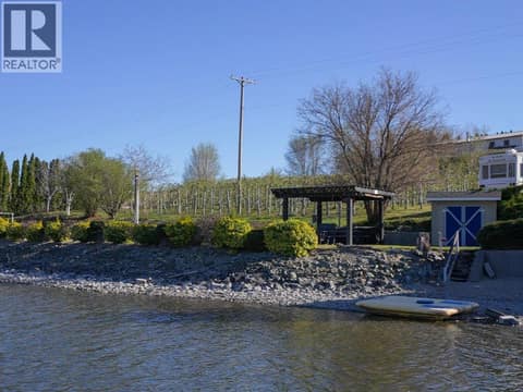 Waterside pergola & entertaining space at 14807 89th Street, Osoyoos Rural