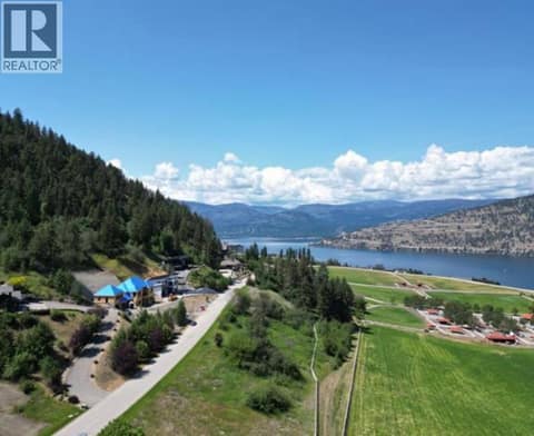Looking West from the property Aerial at 152 Sunset Boulevard, Okanagan Landing, Vernon