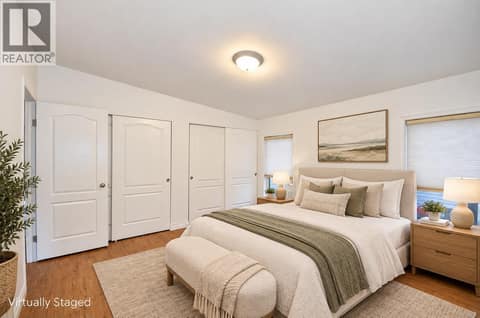 Virtually Staged Master bedroom at 6688 Tronson Road Unit# 43, Okanagan Landing, Vernon