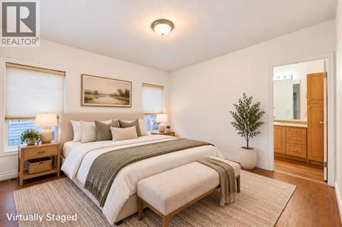 Virtually Staged Master Bedroom at 6688 Tronson Road Unit# 43, Okanagan Landing, Vernon