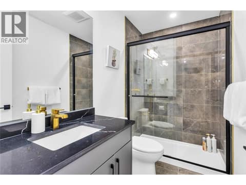 Full Bath on Lower level at 2842 Copper Ridge Drive, Smith Creek, West Kelowna