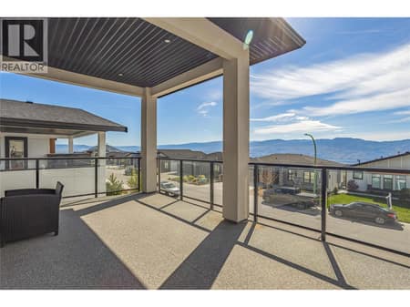 Partially Covered deck overlooking the beautiful views at 2842 Copper Ridge Drive, Smith Creek, West Kelowna