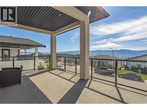 Partially Covered deck overlooking the beautiful views at 2842 Copper Ridge Drive, Smith Creek, West Kelowna