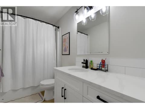 Full bath downstairs at 1999 15 Avenue Unit# 9, East Hill, Vernon