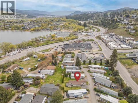 Aerial showing the home's proximity to the services at Lakewood Mall and Turtle Crossing. at 12022 Pretty Road Unit# 16, Lake Country South West