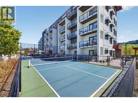 Pickle ball area a short walk from your patio at 2555 Lakeshore Road Unit# 114, Okanagan Landing, Vernon