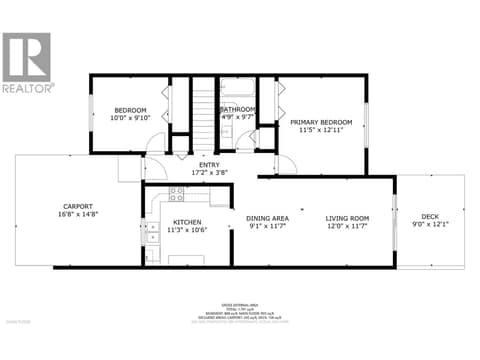 Floorplan: Main Floor. at 1041 Middleton Way Unit# 102, Middleton Mountain Vernon