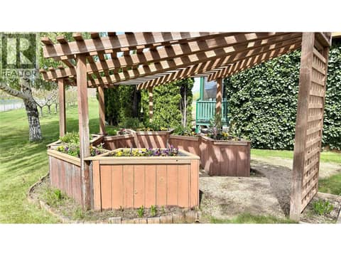 Gazebo with seating area at 15230 89th Street, Osoyoos Rural