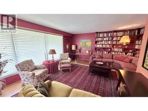 Living room provides the library feel at 15230 89th Street, Osoyoos Rural