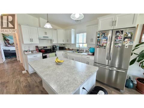 Open kitchen area of guest house at 15230 89th Street, Osoyoos Rural
