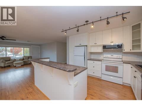 Good sized kitchen with island at 3929 22 Avenue Unit# 309, Mission Hill, Vernon