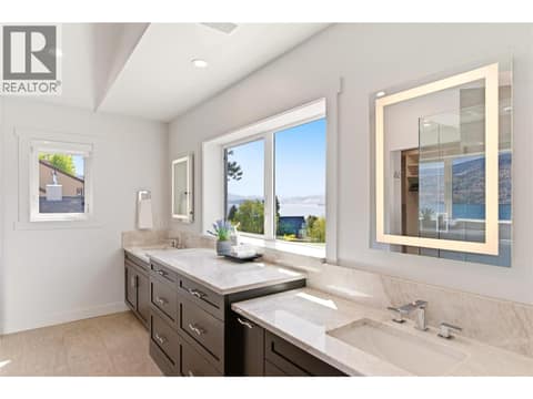 Spa-like ensuite that connects to the primary on the second level at 2090 Bennett Road, McKinley Landing, Kelowna