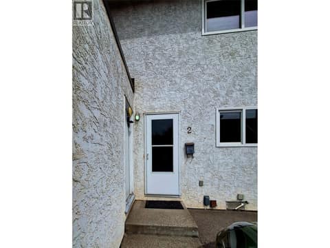 Rear back door access and storage unit next to door at 4102 24 Avenue Unit# 2, South Vernon