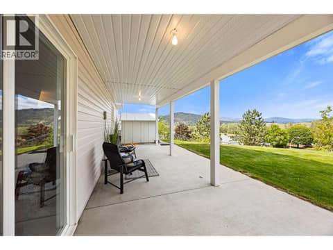 Backyard Patio at 4450 Postill Drive Unit# 14, Ellison, Kelowna