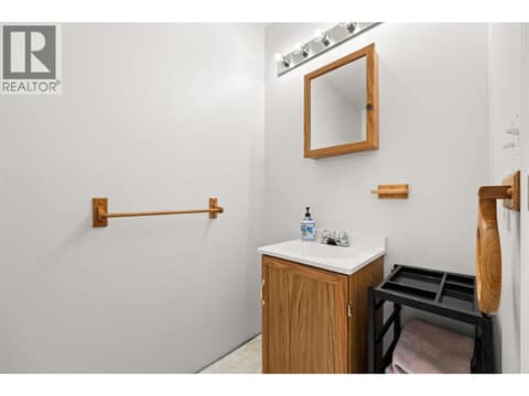 Powder room off bedroom/flex space at 4450 Postill Drive Unit# 14, Ellison, Kelowna