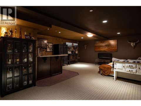 Theatre Room at 339 Cordon Place, Bella Vista, Vernon