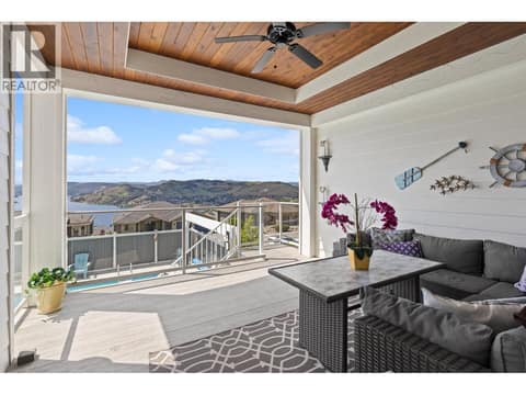 Covered deck - Main floor. at 647 Mt Ida Drive, Middleton Mountain Coldstream