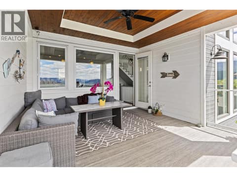 Covered deck - Main floor. at 647 Mt Ida Drive, Middleton Mountain Coldstream