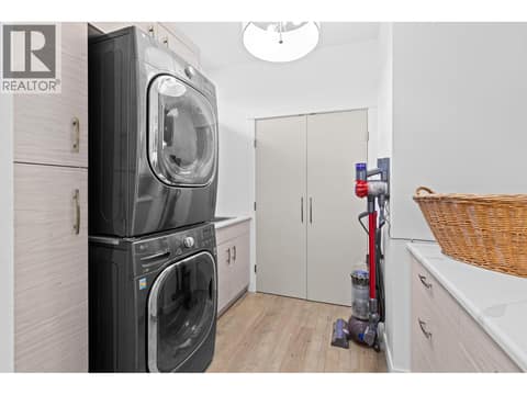 Laundry Covered deck - Main floor. at 647 Mt Ida Drive, Middleton Mountain Coldstream