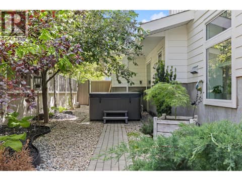 Main home access to backyard with hot tub. at 647 Mt Ida Drive, Middleton Mountain Coldstream