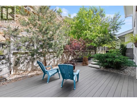 Main home covered patio in backyard. at 647 Mt Ida Drive, Middleton Mountain Coldstream