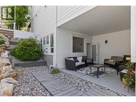 Suite covered patio - Basement/lower floor. at 647 Mt Ida Drive, Middleton Mountain Coldstream