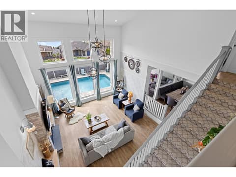 View down from 2nd floor. at 647 Mt Ida Drive, Middleton Mountain Coldstream
