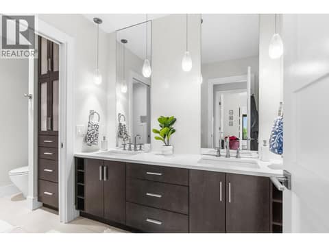 Luxurious 4 piece bathroom perfect for guests and extended family. at 162 Skyland Drive, Wilden, Kelowna