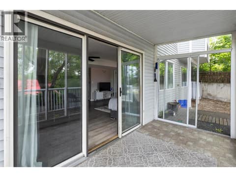 Sunroom entrance to lower level suite at 2904 24 Street, East Hill, Vernon