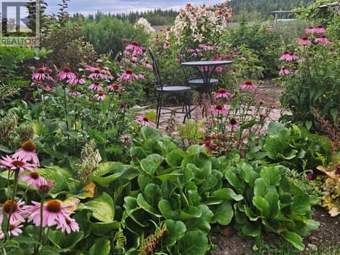 Perennial garden ready to enjoy and raised veggie beds ready for planting at 270 Brash-Allen Road, Enderby / Grindrod