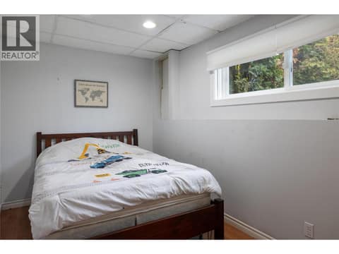 Den/office downstairs - currently set up as bedroom 5 at 5712 6 Highway, Lavington, Vernon