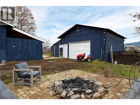 Fire pit to relax and enjoy at 5712 6 Highway, Lavington, Vernon