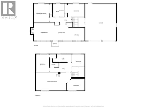 Floor plans up and down at 5712 6 Highway, Lavington, Vernon