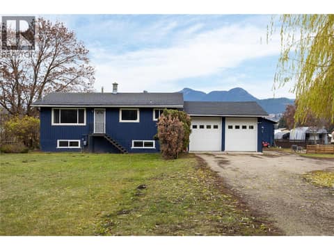 Front view from the highway at 5712 6 Highway, Lavington, Vernon