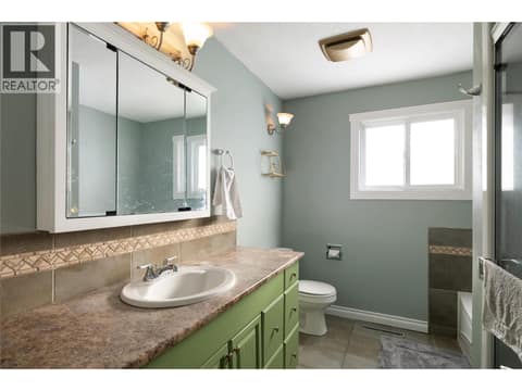 Main floor bathroom at 5712 6 Highway, Lavington, Vernon