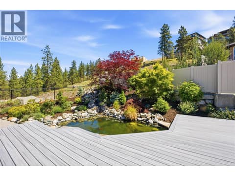 Beautiful pond created with lots of love at 2850 Evergreen Drive, Wiltse/Valleyview, Penticton
