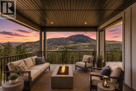 Covered Deck *Virtually Staged* at 2150 Montenegro Drive, Black Mountain, Kelowna