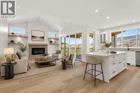 Kitchen and Living Room *Virtually Staged* at 2150 Montenegro Drive, Black Mountain, Kelowna